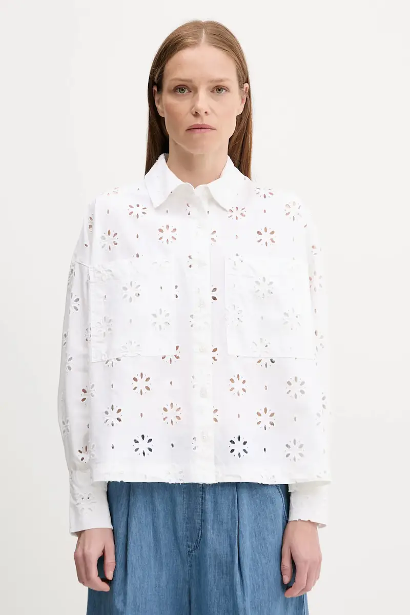 camicia in cotone MELISSA donna colore beige LSH1676