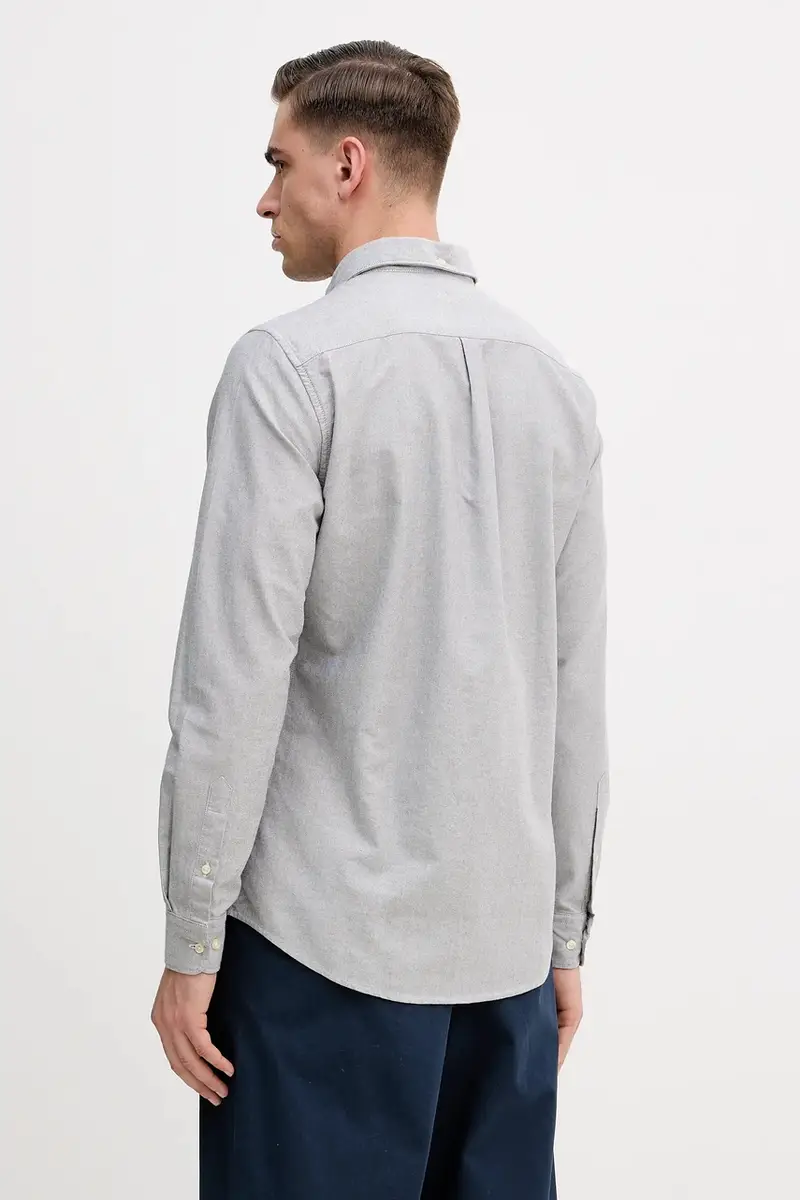 camicia in cotone Oxtown Grigio miniatura 3