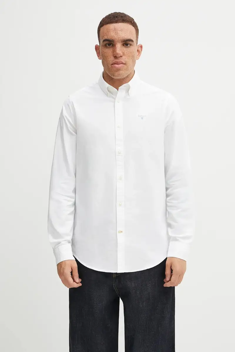 camicia in cotone Oxtown uomo Bianco