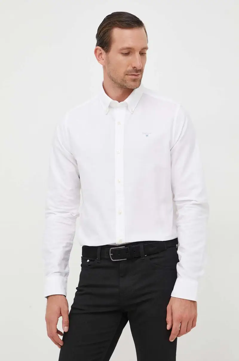 camicia in cotone Oxtown uomo Bianco