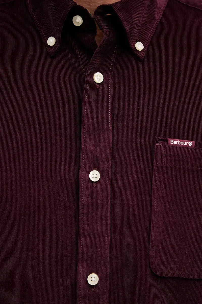 camicia in cotone RAMSEY uomo colore nero MSH5001 Granata miniatura 5