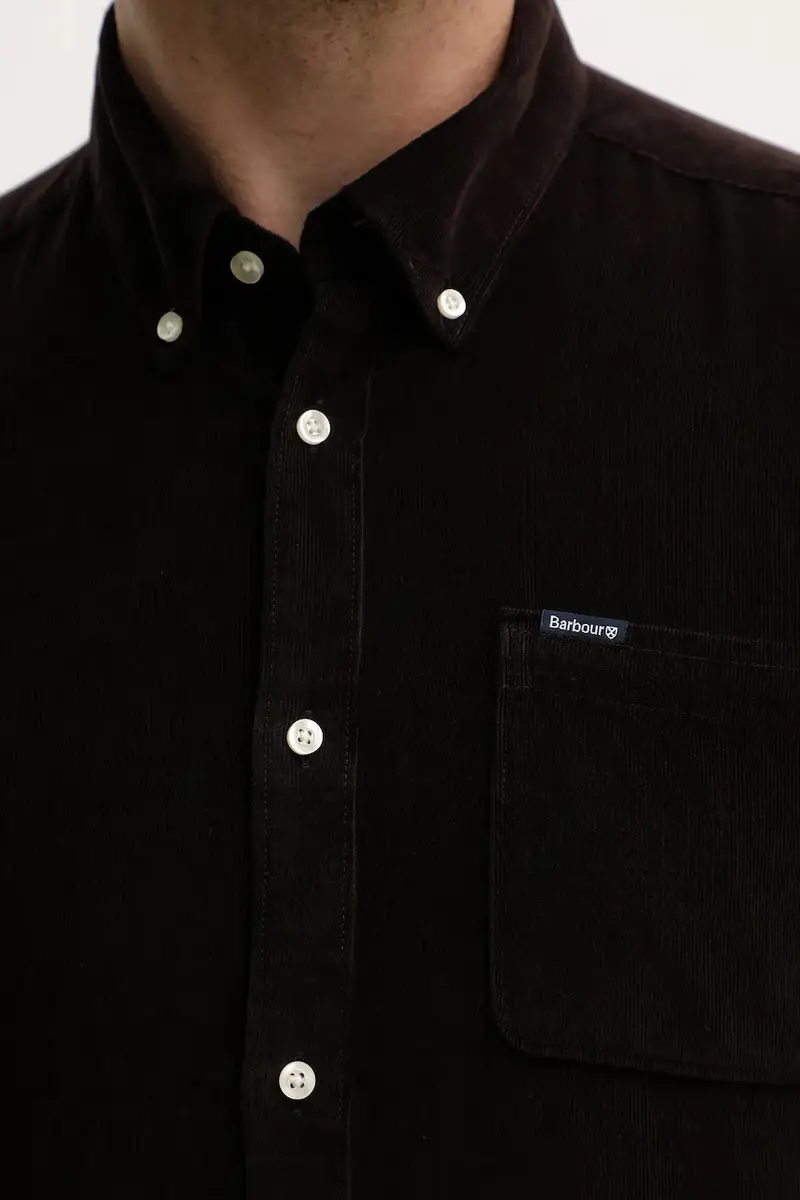 camicia in cotone RAMSEY uomo colore nero MSH5001 Marrone miniatura 5