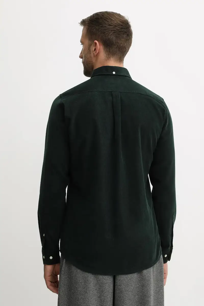 camicia in cotone RAMSEY uomo colore nero MSH5001 Verde miniatura 3