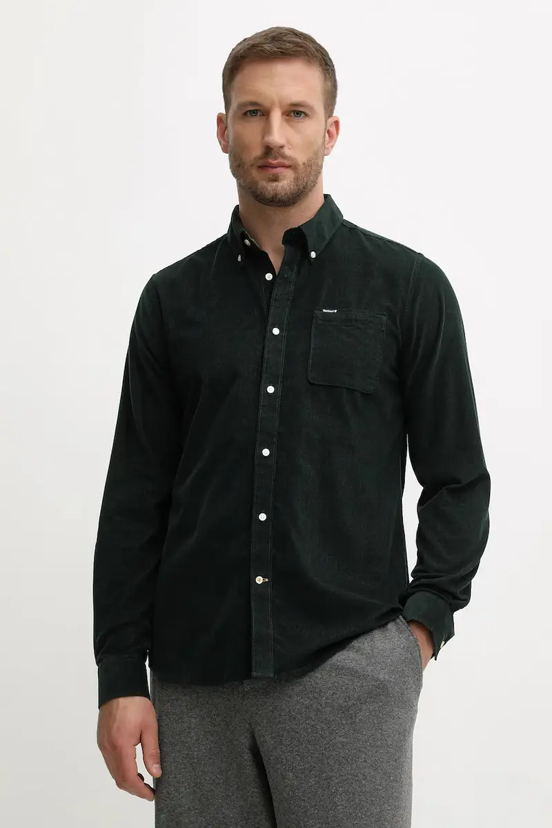 camicia in cotone RAMSEY uomo colore nero MSH5001 Verde