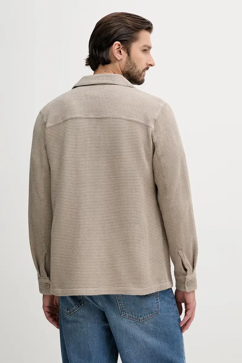 camicia in cotone SANDWOOD uomo colore beige MOS0416 miniatura 3