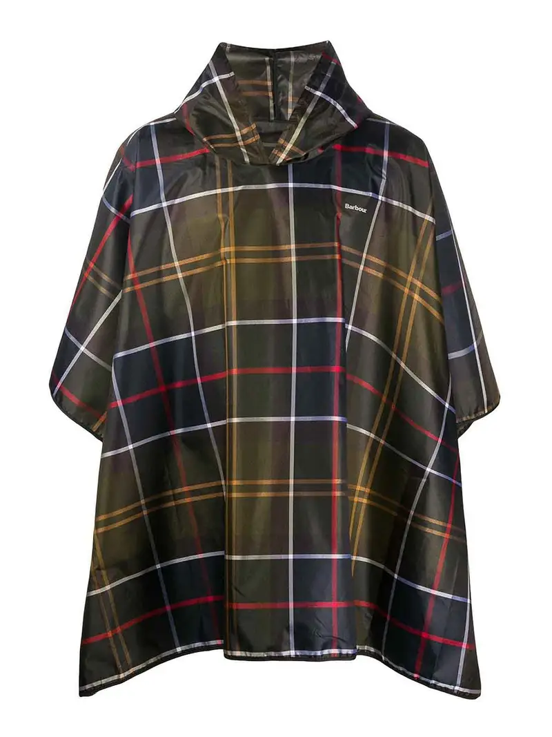 Capo impermeabile con motivo tartan Multicolore