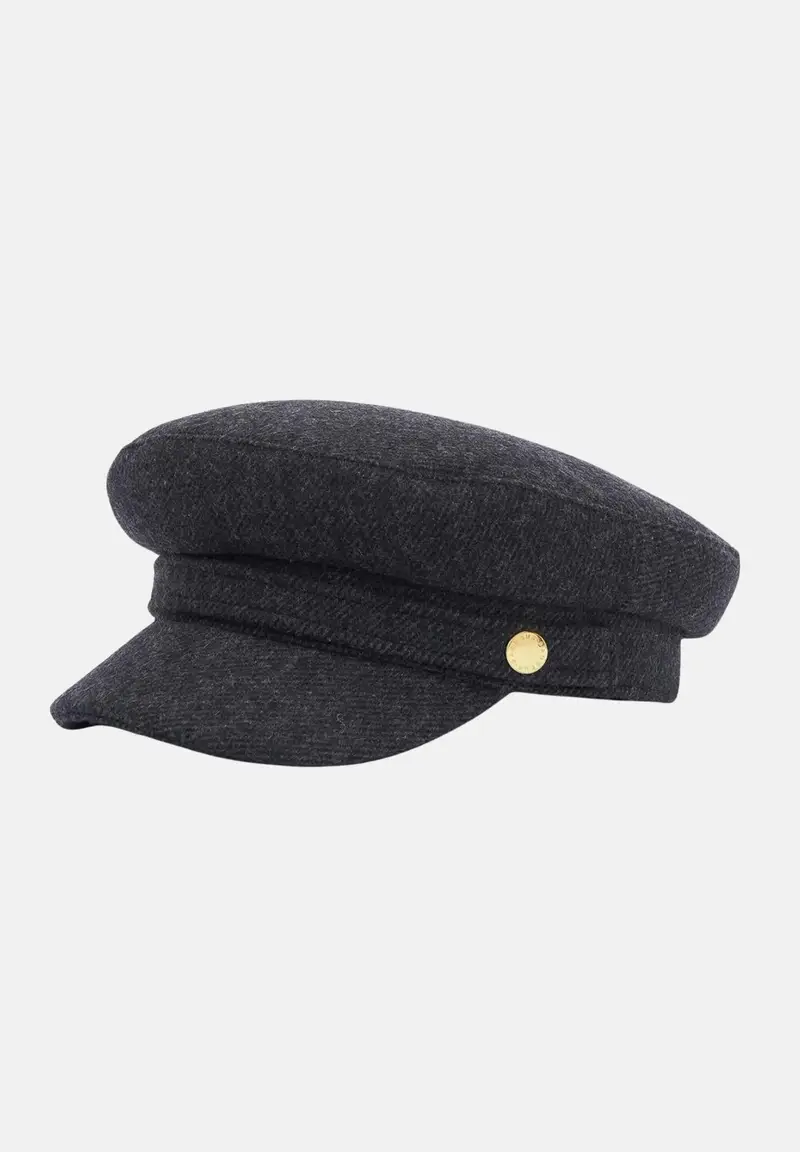 BARBOUR Cappellino baker boy Bothal grigio da donna