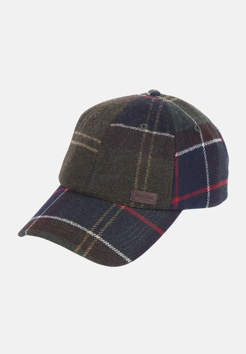 BARBOUR Cappello con visiera Galingale tartan per uomo e donna