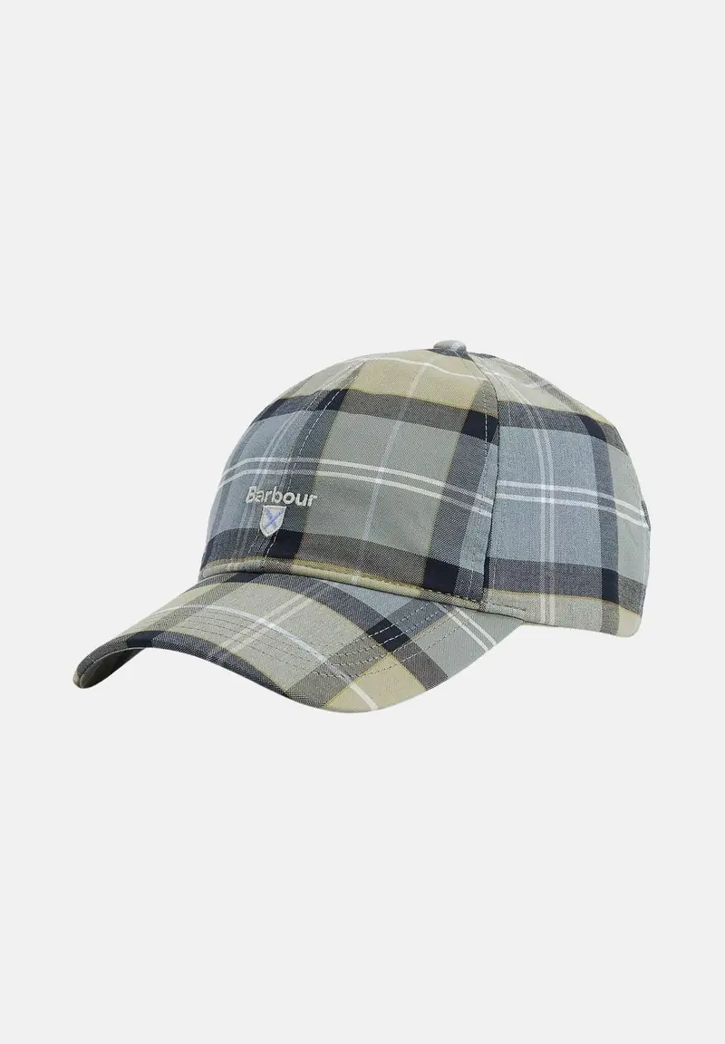 Cappello con visiera Tartan nei toni del verde e celeste per uomo e donna