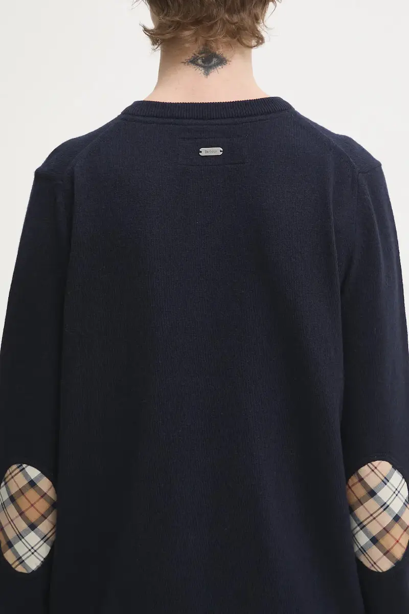 cardigan con lana Pendle Knitted Cardigan colore blu navy LKN1076NY78 miniatura 5