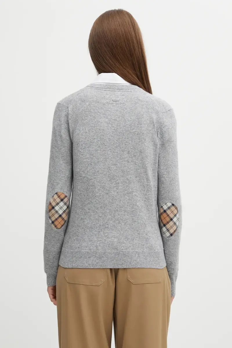 cardigan con lana Pendle Knitted Cardigan colore grigio LKN1076GY71 miniatura 3