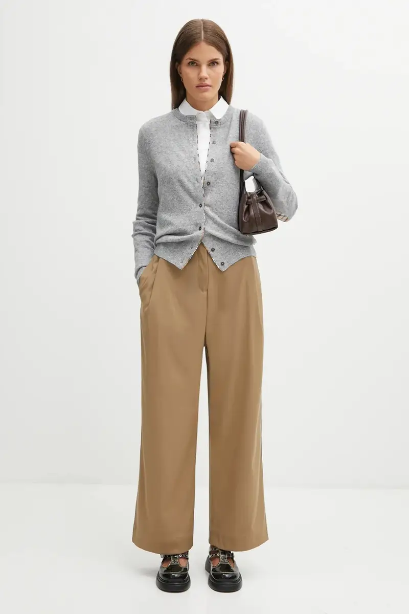 cardigan con lana Pendle Knitted Cardigan colore grigio LKN1076GY71 miniatura 5