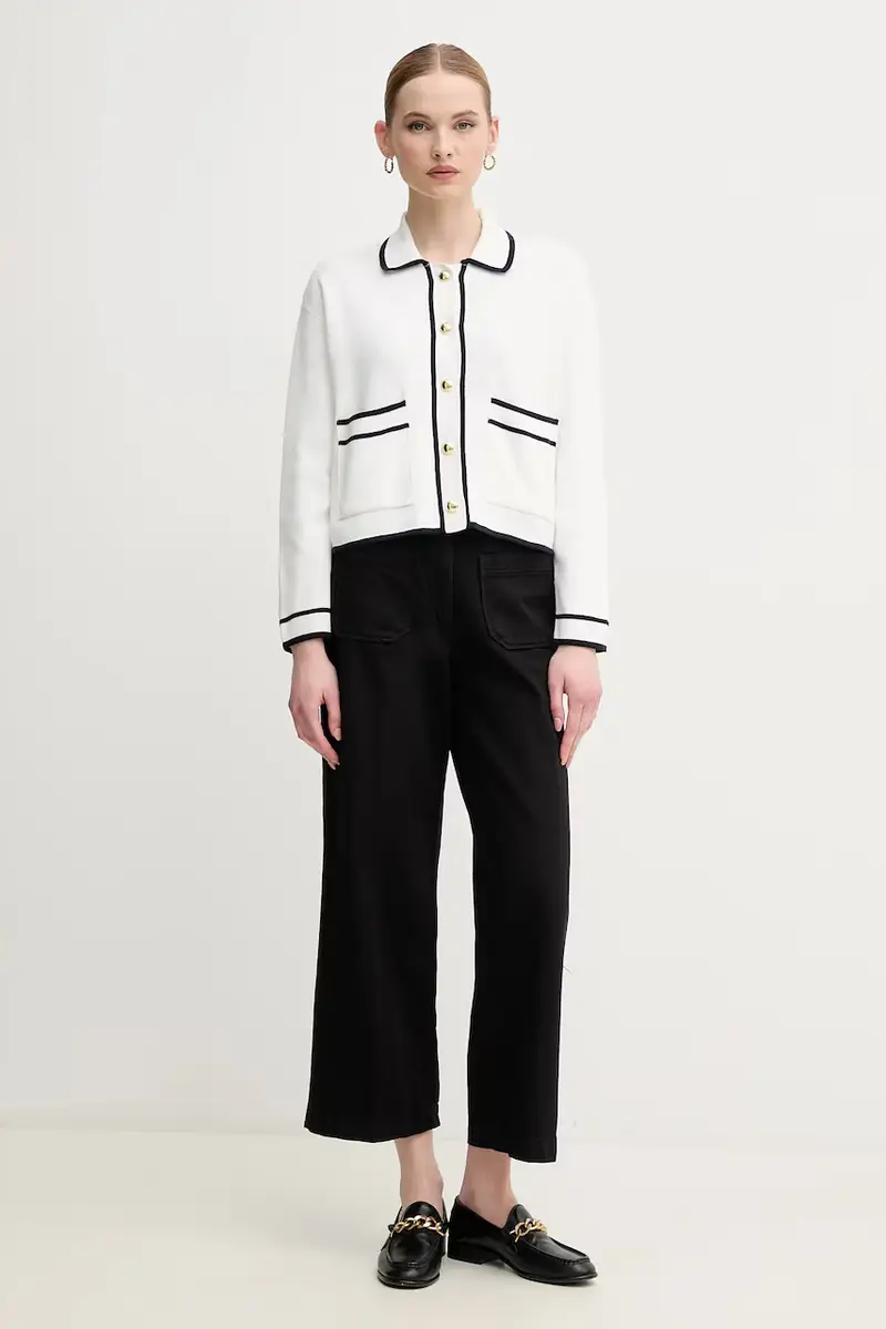 Barbour Cardigan Donna Bianco 3301128 miniatura 2