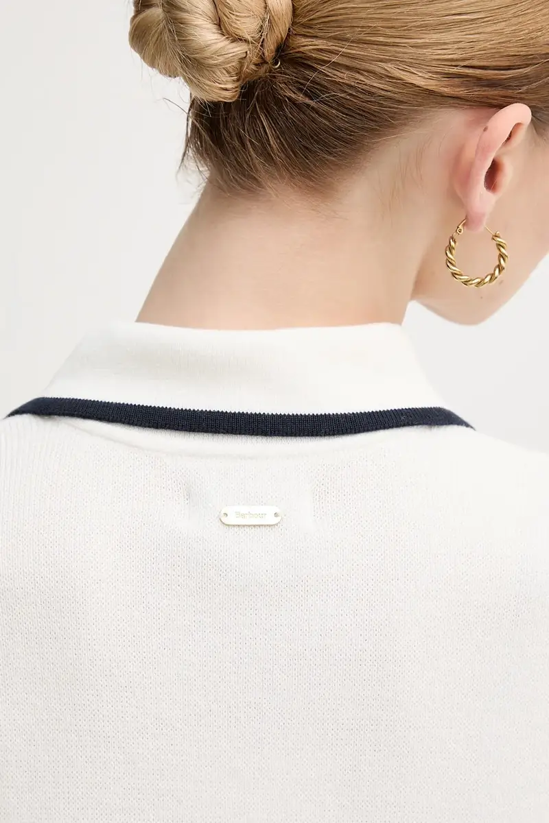 Barbour Cardigan Donna Bianco 3301128 miniatura 5