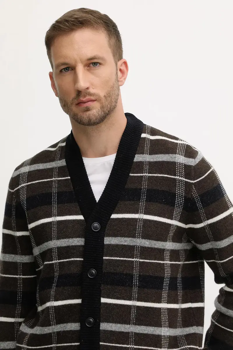Barbour Cardigan Uomo Marrone 3620556 miniatura 4