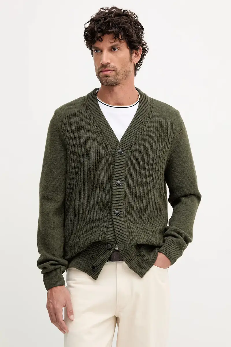 Barbour Cardigan Uomo Verde 3781143