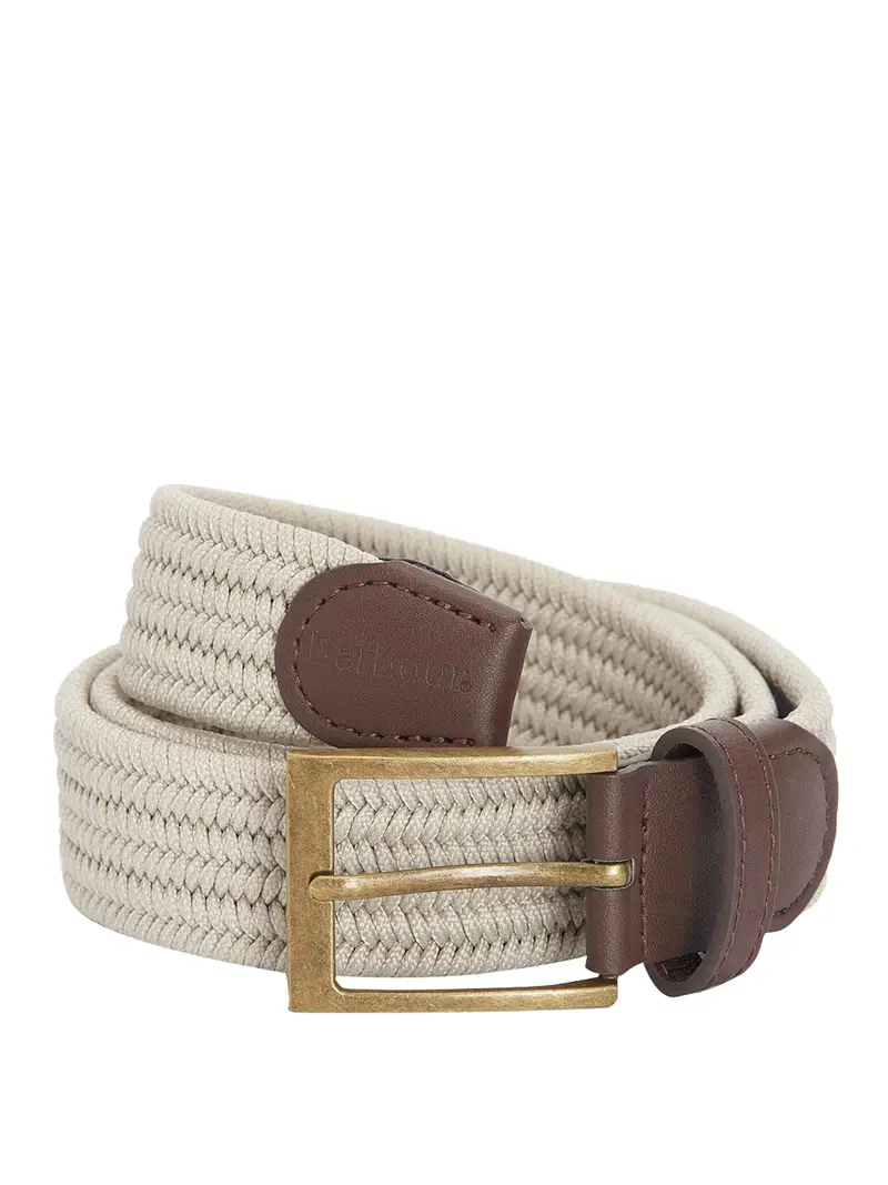 cintura barbour nevis stretch da uomo - avorio