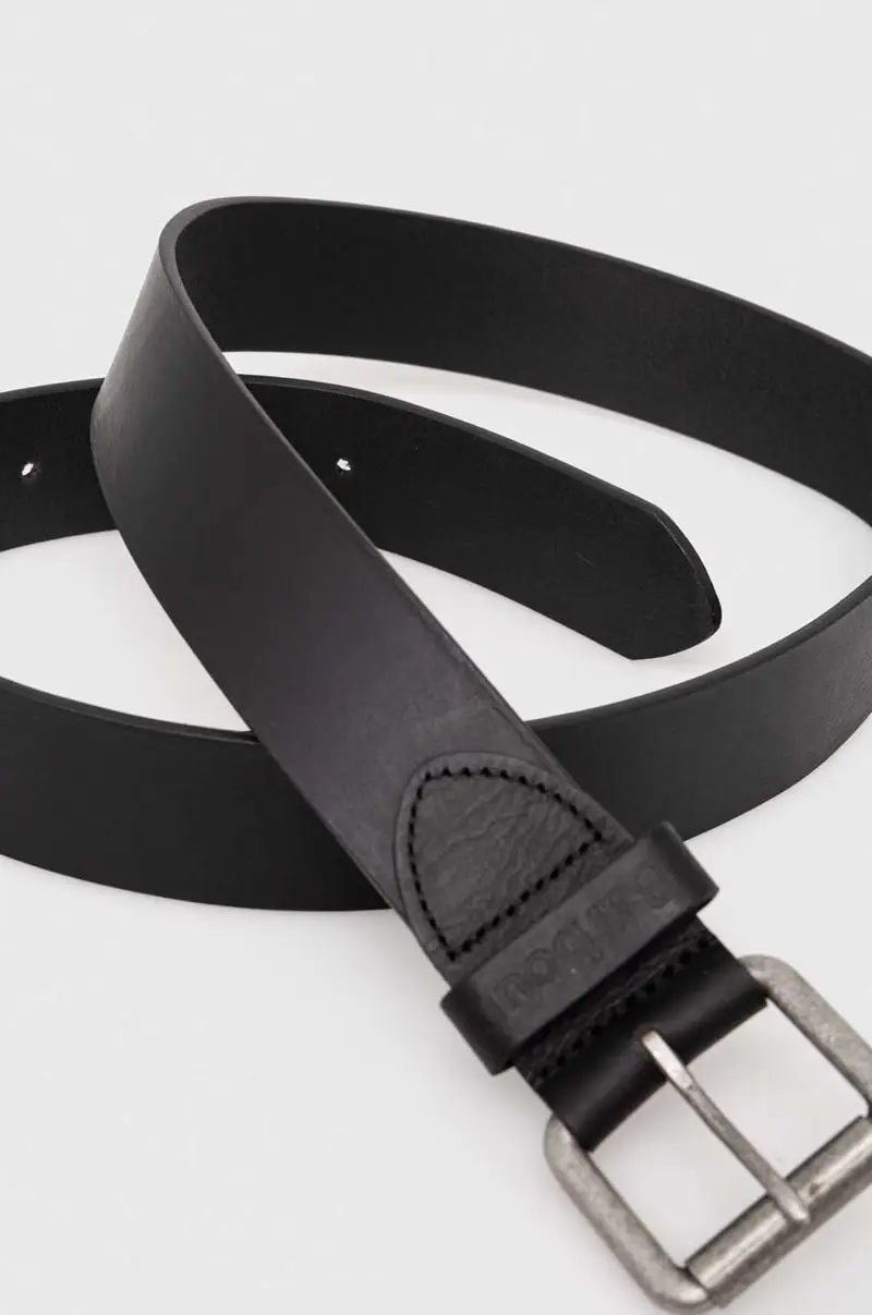 cintura in pelle uomo Nero miniatura 2