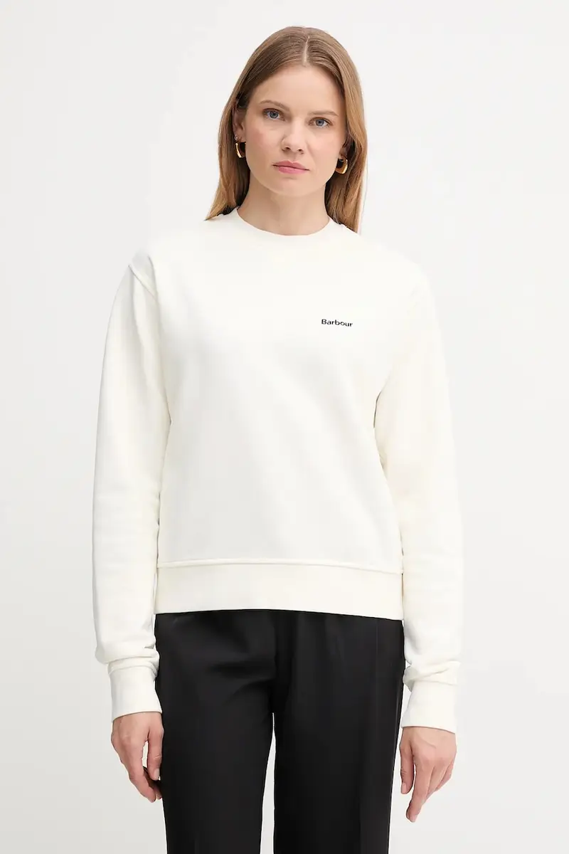 felpa in cotone donna colore beige LOL0623