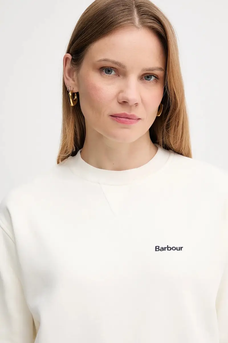 felpa in cotone donna colore beige LOL0623 miniatura 4