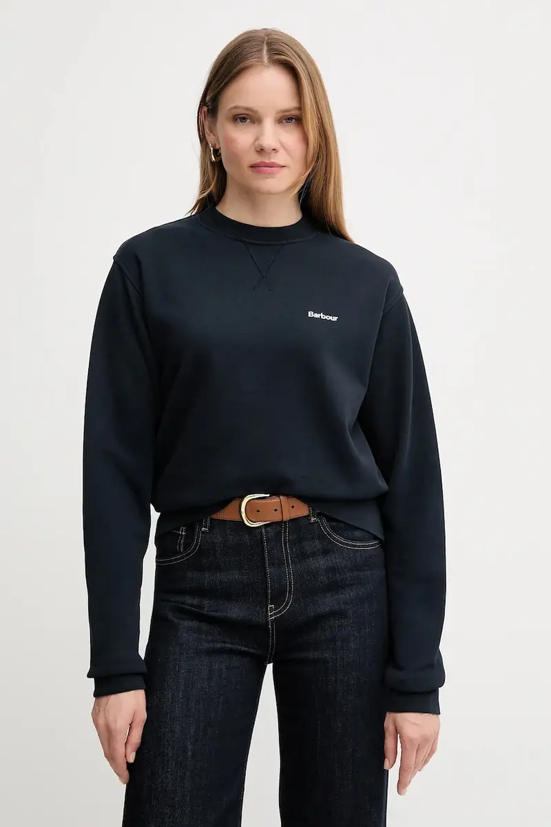 felpa in cotone donna colore blu navy LOL0623