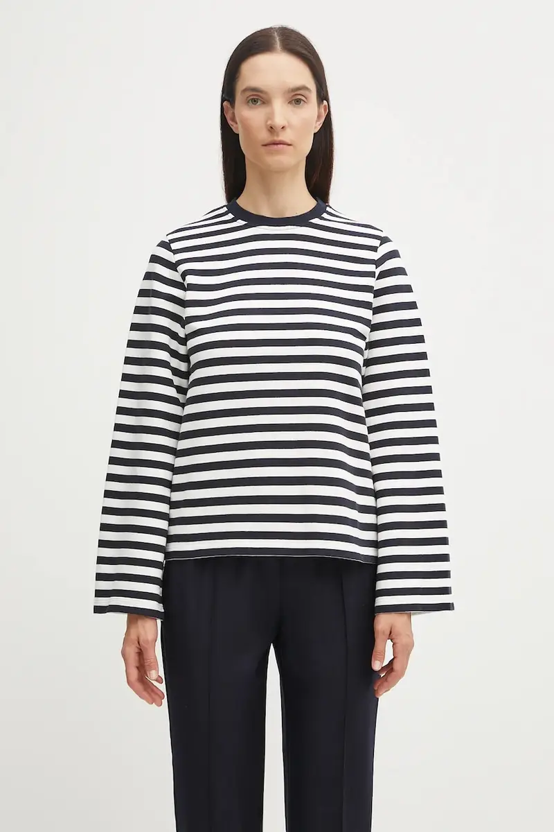 felpa in cotone ROBYN donna colore blu navy LOL0642