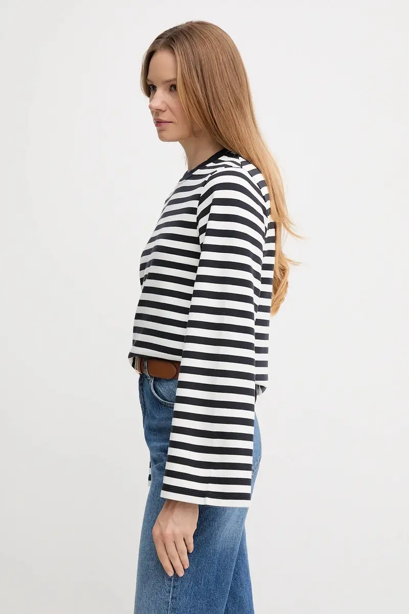 felpa in cotone ROBYN donna colore blu navy LOL0642 miniatura 4