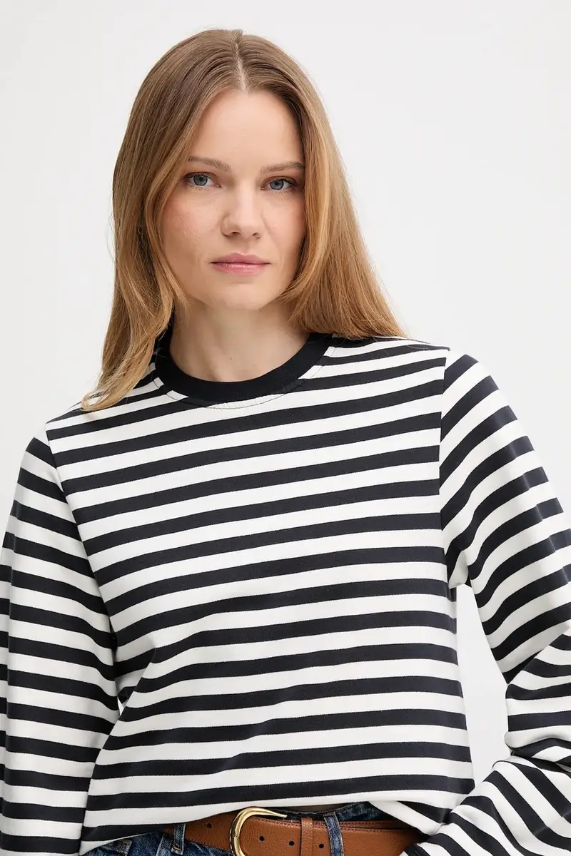 felpa in cotone ROBYN donna colore blu navy LOL0642 miniatura 5