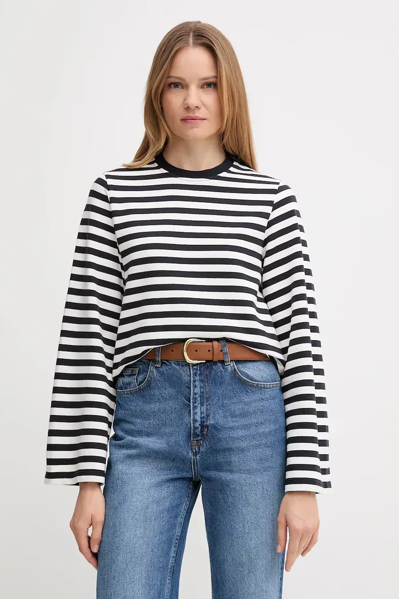 felpa in cotone ROBYN donna colore blu navy LOL0642