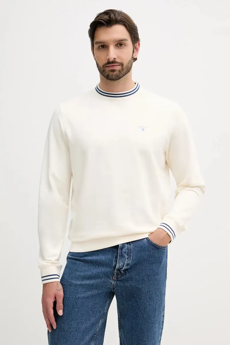 felpa in cotone ROSFORD uomo colore beige MOL0700