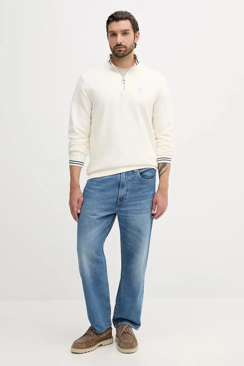 felpa in cotone ROSFORD uomo colore beige MOL0701 miniatura 2