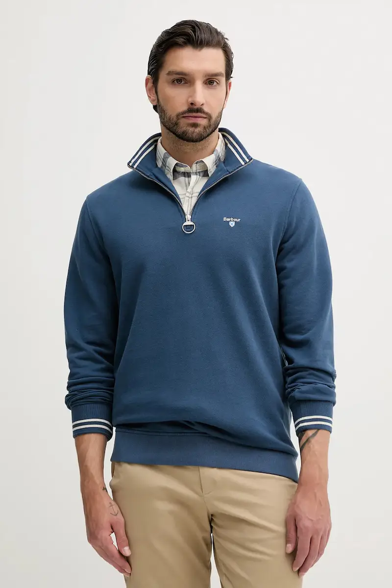 felpa in cotone ROSFORD uomo colore blu MOL0701