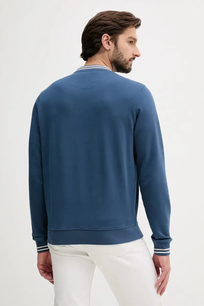 felpa in cotone ROSFORD uomo colore blu navy MOL0700 miniatura 3