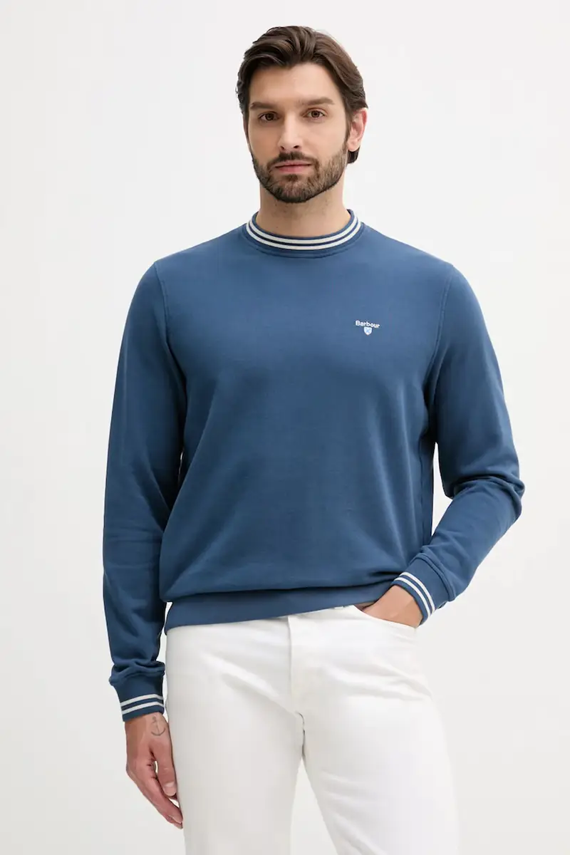 felpa in cotone ROSFORD uomo colore blu navy MOL0700