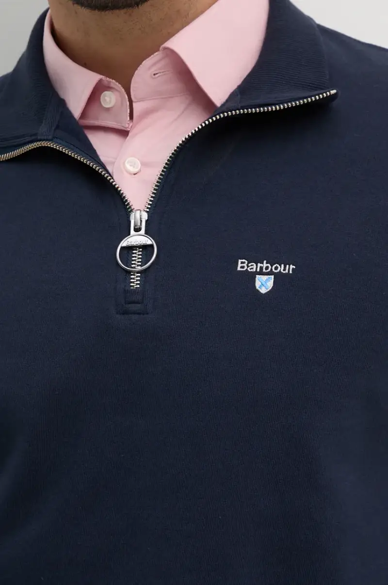 felpa in cotone uomo colore blu navy MOL0642 miniatura 5