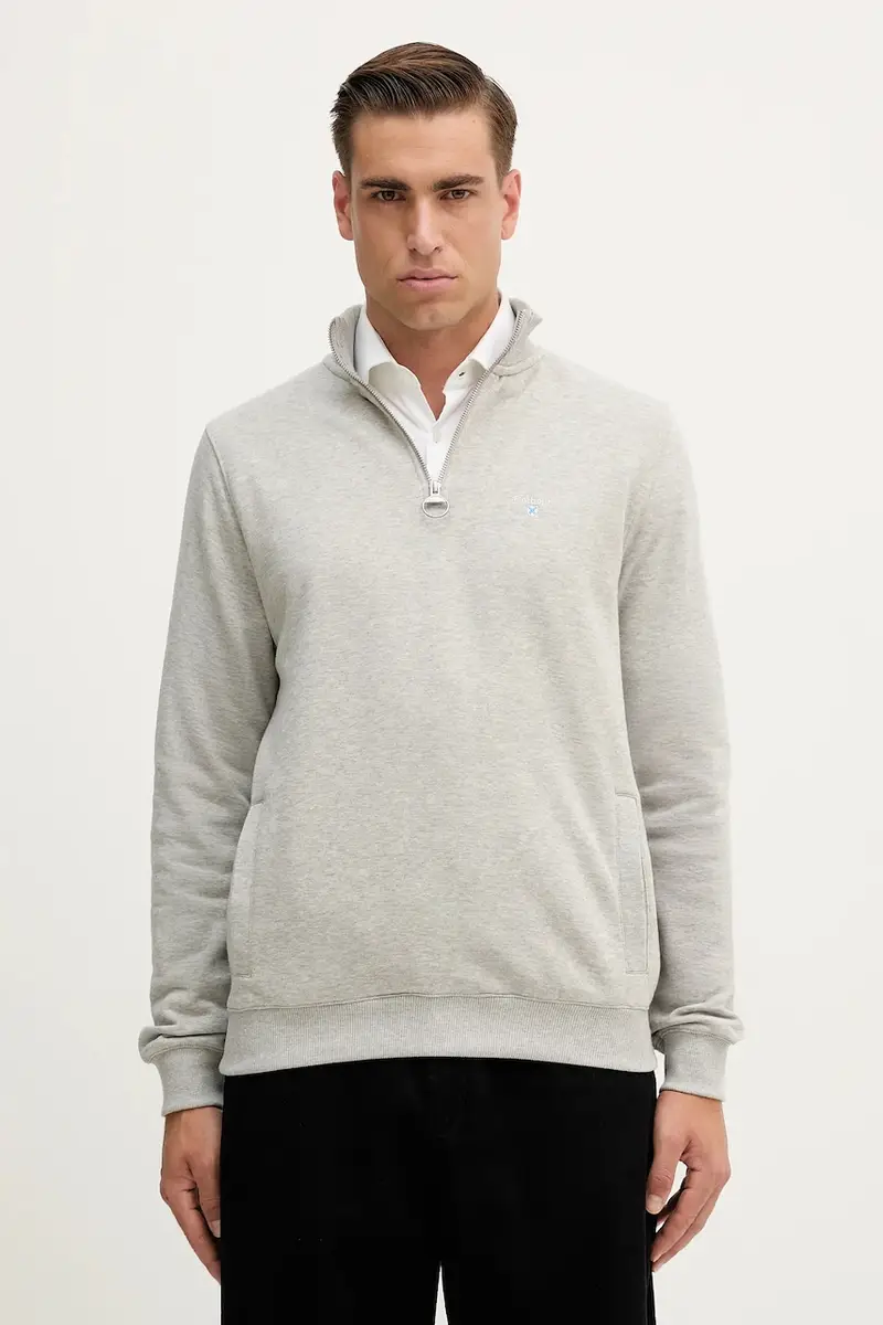 felpa in cotone uomo colore verde MOL0642 Grigio