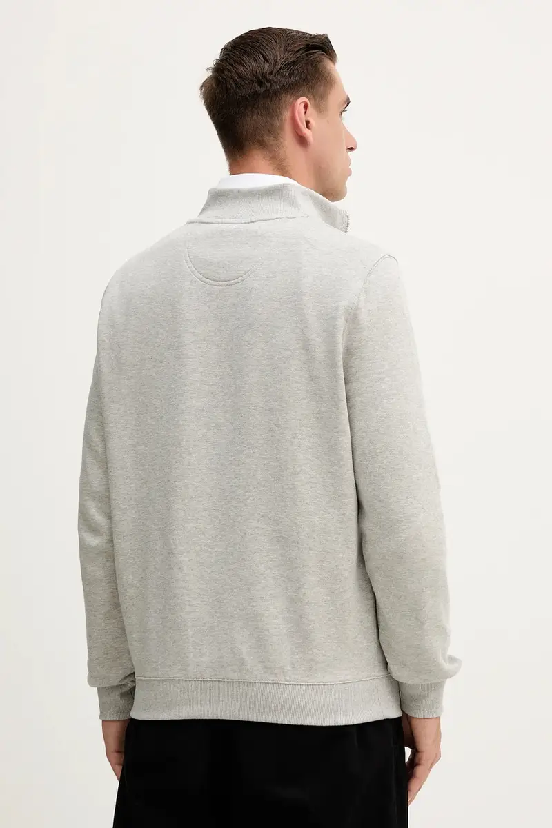 felpa in cotone uomo colore verde MOL0642 Grigio miniatura 3