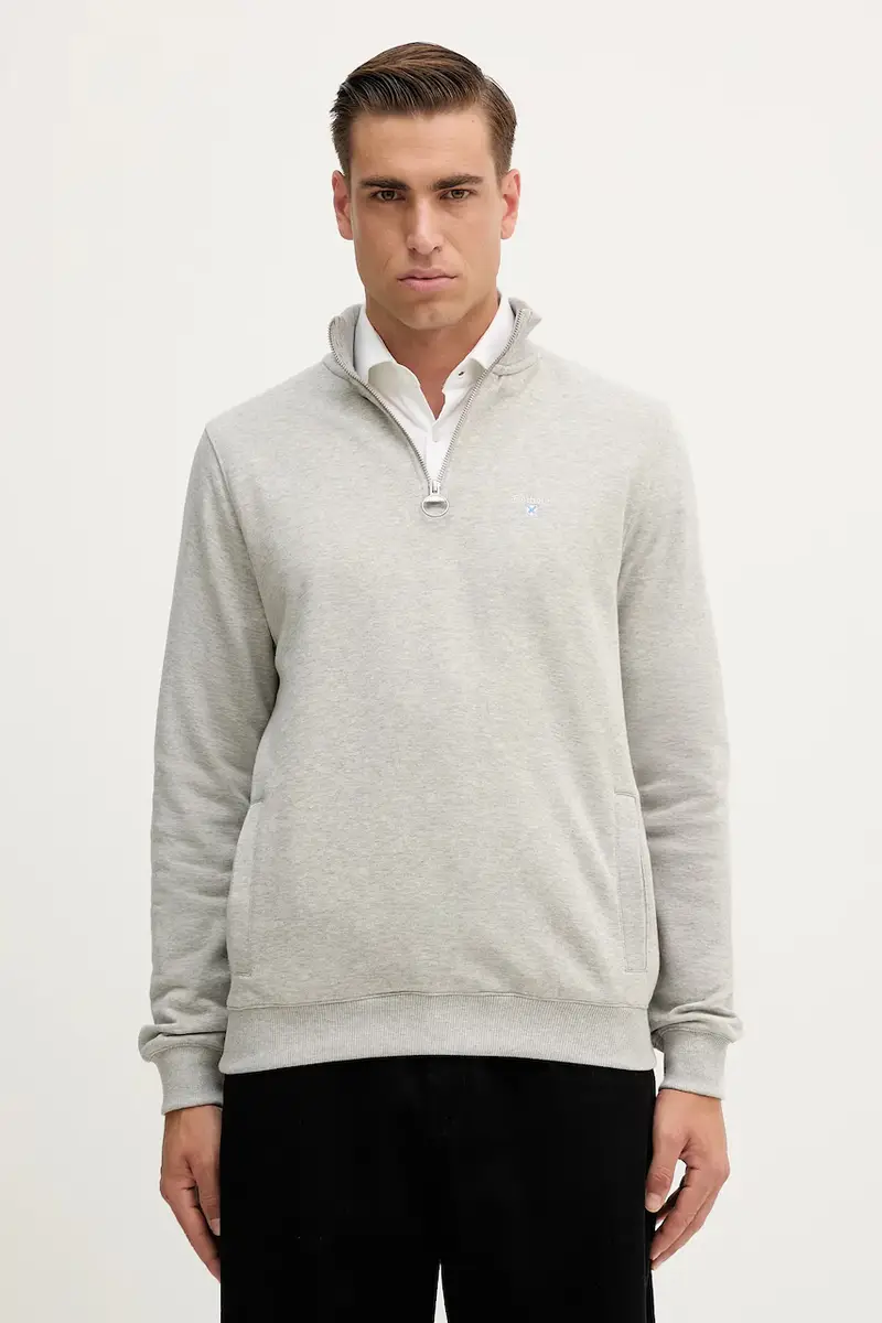 felpa in cotone uomo colore verde MOL0642 Grigio