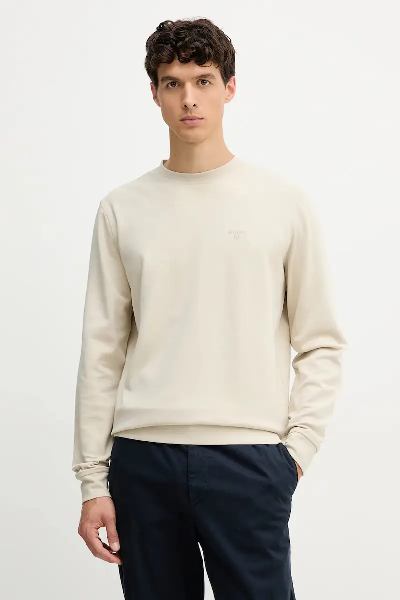 felpa LAMBETH uomo colore beige con applicazione MOL0712