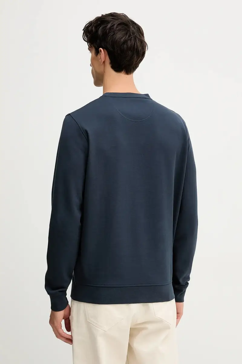 felpa LAMBETH uomo colore blu navy con applicazione MOL0712 miniatura 3