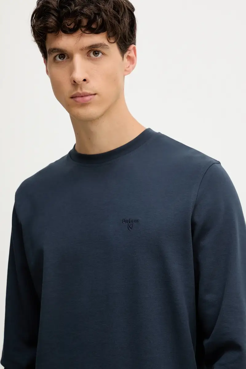 felpa LAMBETH uomo colore blu navy con applicazione MOL0712 miniatura 4