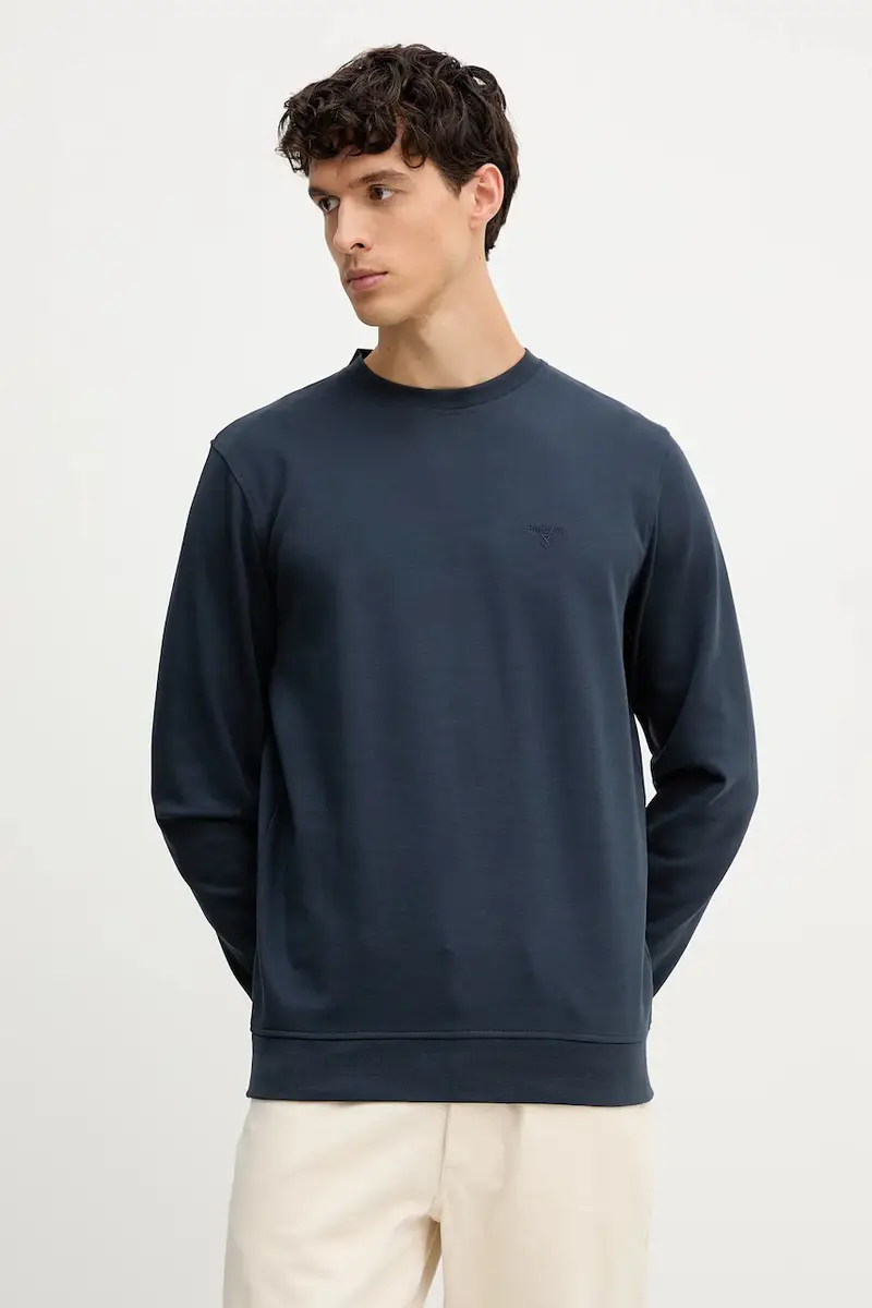 felpa LAMBETH uomo colore blu navy con applicazione MOL0712