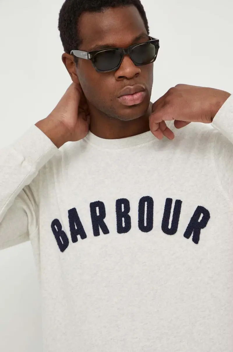 felpa uomo colore beige miniatura 4