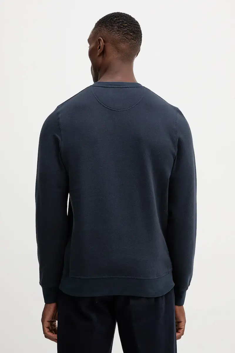 felpa uomo colore giallo Blu navy miniatura 3