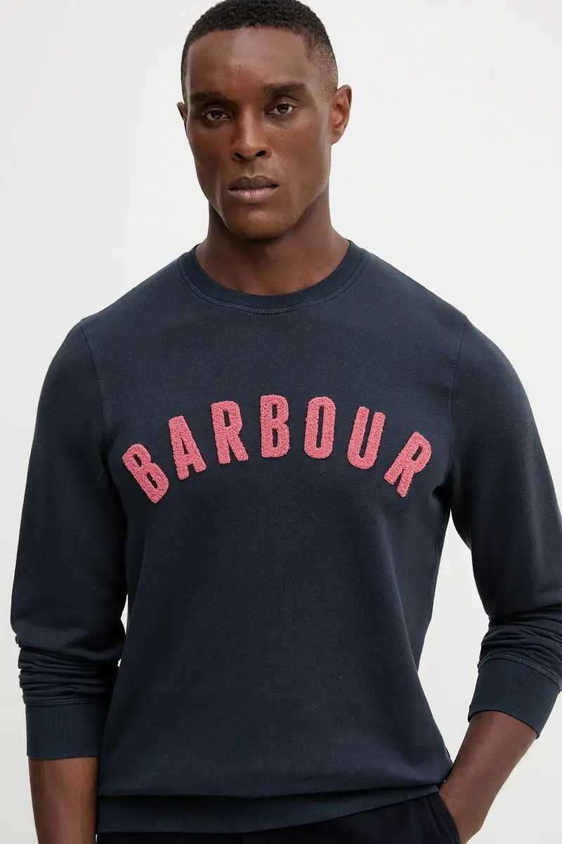 felpa uomo colore giallo Blu navy miniatura 4