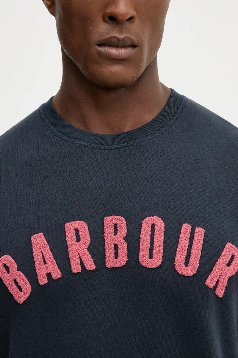 felpa uomo colore giallo Blu navy miniatura 5