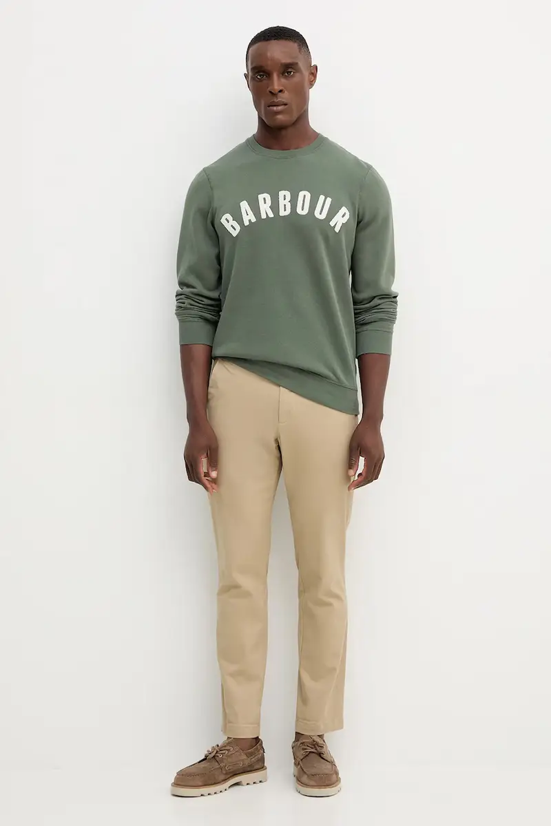 felpa uomo colore giallo Verde miniatura 2