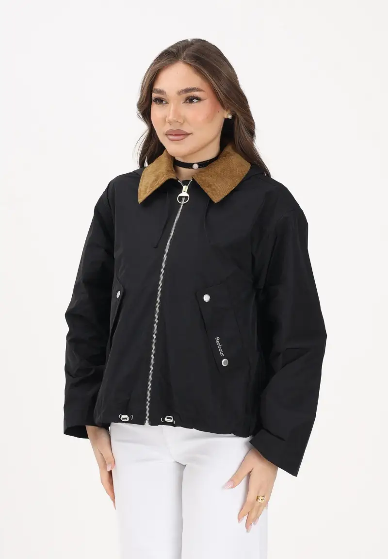 Giacca a vento Weaver nera da donna