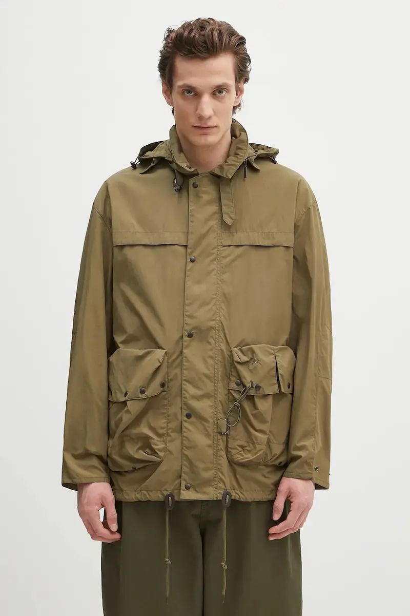 giacca Barbour Modified Durham Showerproof Jacket colore verde MSP0133