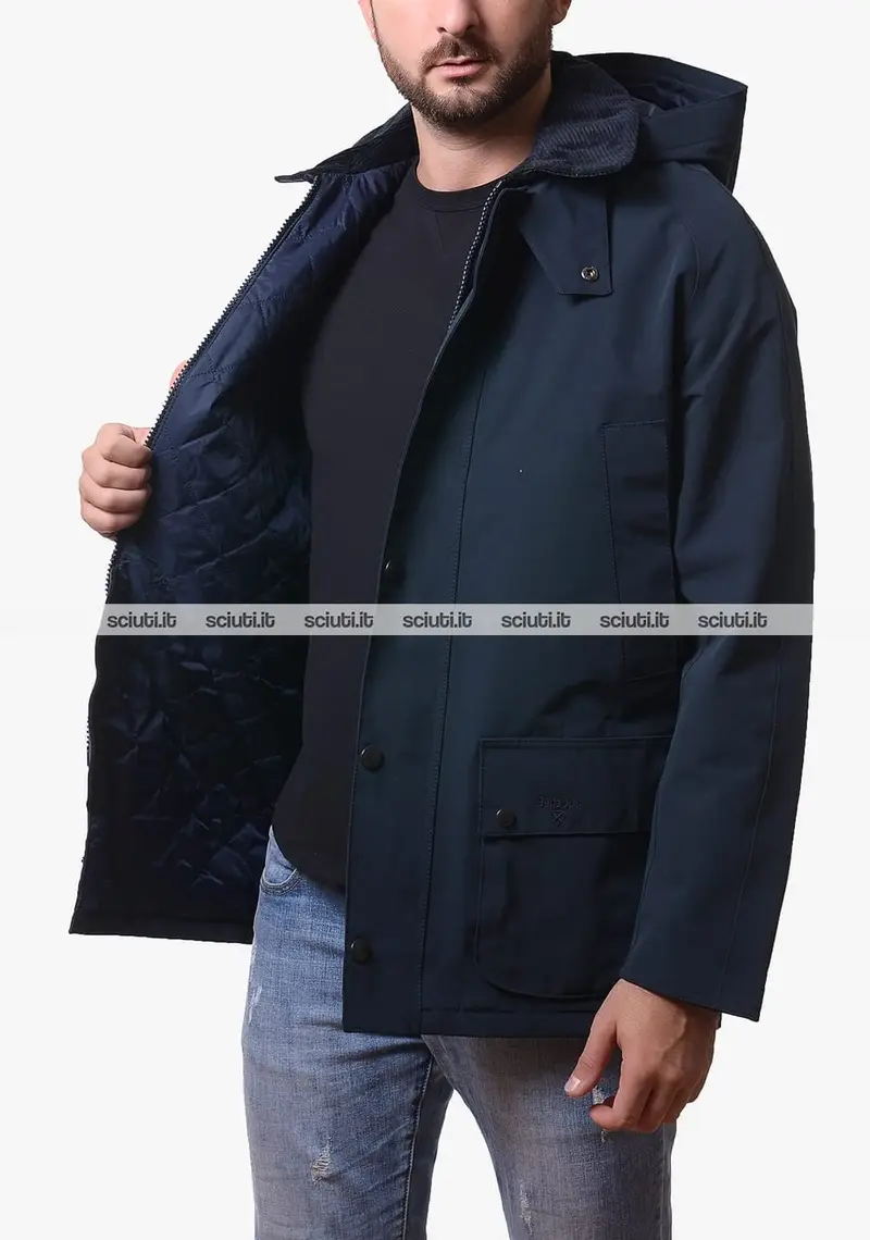 Giacca Barbour uomo blu scuro Winter Ashby